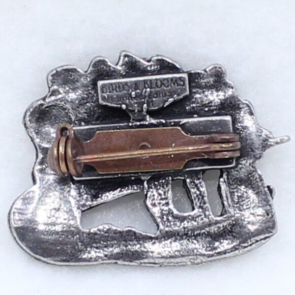 Birds and Blooms Limited Edition 2001 Wheelbarrow Garden Flowers Brooch or Pin - Picture 7 of 13